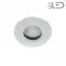 Spot encastrable collerette ronde chanfrein SPLIT - Blanc mat