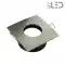 Spot encastrable collerette carrée convex SPLIT - Nickel satiné