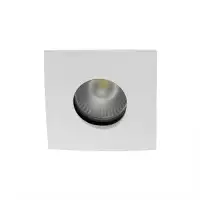 Spot pour ampoule GU10 - Carrée convex SPLIT - Blanc mat