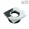 Spot encastrable collerette carrée chanfrein SPLIT - Chrome