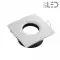 Spot encastrable collerette carrée chanfrein SPLIT - Blanc mat