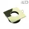 Spot encastrable collerette carrée convex SPLIT - Or brillant
