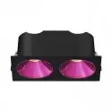 Collerette couleurs pour Spot carré noir 14W - Miror