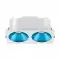 Collerette couleurs pour Spot carré blanc 14W - Miror
