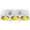 Collerette couleurs pour Spot carré blanc triple 30W - Miror