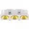 Collerette couleurs pour Spot carré blanc triple 30W - Miror