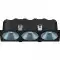 Collerette couleurs pour Spot carré noir triple 30W - Miror