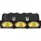 Collerette couleurs pour Spot carré noir triple 30W - Miror