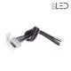 Connecteur ruban LED RGB+W 12 mm câble 15 cm + click
