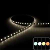 Mini ruban LED 5mm de large - 4,8W/m - IP20 - Blanc - 120 LED/m - 2835E - 5m - 24V