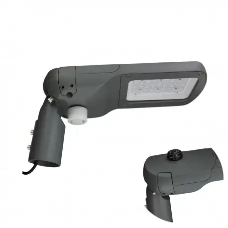 Lampadaire LED automatique à double détecteur pour mât d'éclairage public - IP65 - 50 W - Place BSS