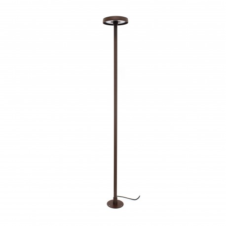 Borne led fine de jardin 100 cm - 1m - 360° - Chocolat cuivre