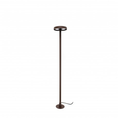 Borne led fine de jardin 80 cm 360° - Chocolat cuivre