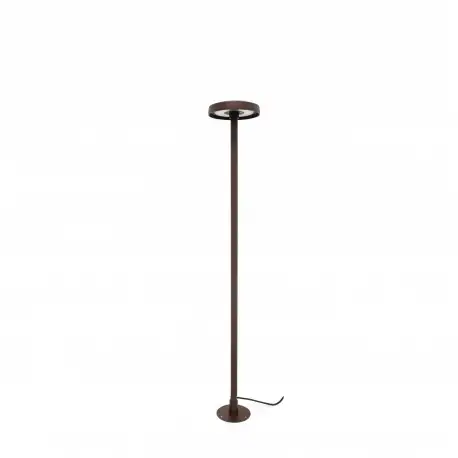 Borne led fine de jardin 80 cm 360° - Chocolat cuivre