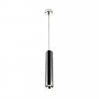 Luminaire suspendu longue 130 cm noir chromé