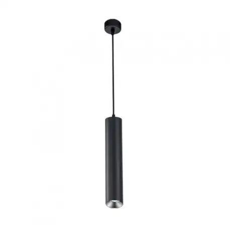 Luminaire suspendu GU10 - 130 cm - Noir sablé - TALAC 130