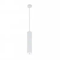 Luminaire suspendu long blanc GU10 130 cm