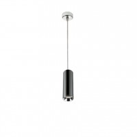 Luminaire suspendu GU10 115cm Noir chromé