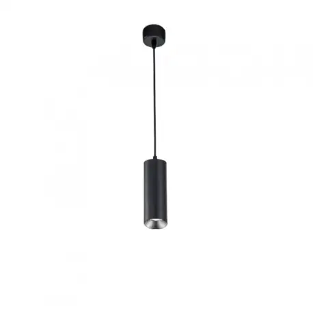 Luminaire suspendu GU10 115cm - noir sablé