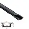 Profilé aluminium noir encastrable pour ruban LED
