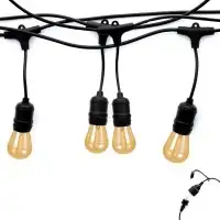 Guirlande guinguette 20 mètres + 20 ampoules LED au choix