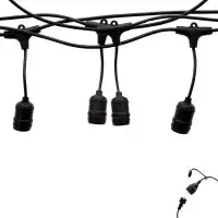 Guirlande guinguette d'extérieur - IP65 - Culot E27 - 10 mètres