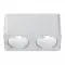 Collerette couleurs pour Spot carré blanc double 24W - Shine