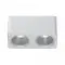 Collerette couleurs pour Spot carré blanc 14W - Shine