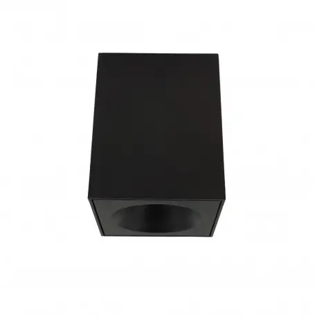 Applique GU10 cubique pour plafond - RT2020 - IP65 - Noir Sablé - RUBYK