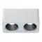 Collerette couleurs pour Spot carré blanc double 24W - Shine