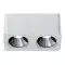 Collerette couleurs pour Spot carré blanc double 24W - Shine