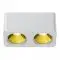 Collerette couleurs pour Spot carré blanc double 24W - Shine