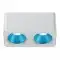 Collerette couleurs pour Spot carré blanc double 24W - Shine