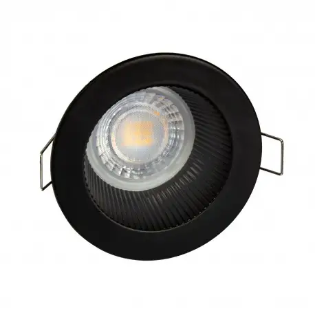 Spot encastrable anti-éblouissement noir mat IP20 pour LED GU10 – DEEEN