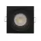 Spot encastrable IP20 pour LED GU10 - DEEEP carré - Noir mat